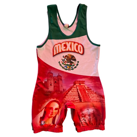 Mexico Wrestling Singlet Adult Medium - Picture 1 of 2
